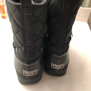 Sperry black boots